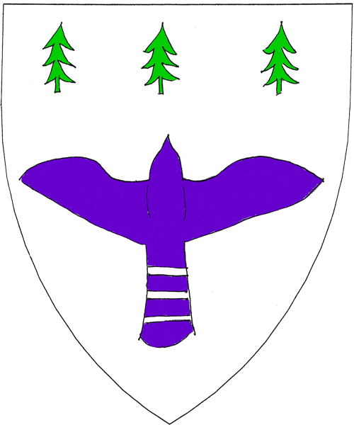 The arms of Kymme filia Merlin