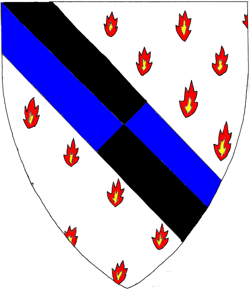 The arms of Lasarian Eireannach Aemrythorne of Eildon Hall