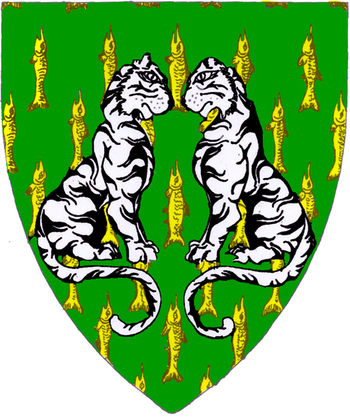 The arms of Luighseach nic Lochlainn