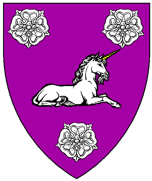 The arms of Lynnette de Sandoval del Valle de los Unicornios
