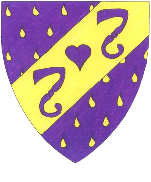 The arms of Marcella de Brézé