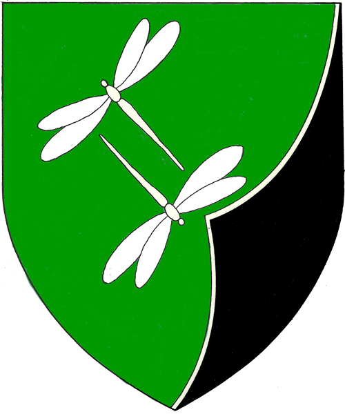 The arms of Margare of the Silver Dragonfly