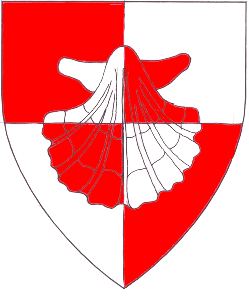 The arms of Mary Dedwydd verch Gwallter