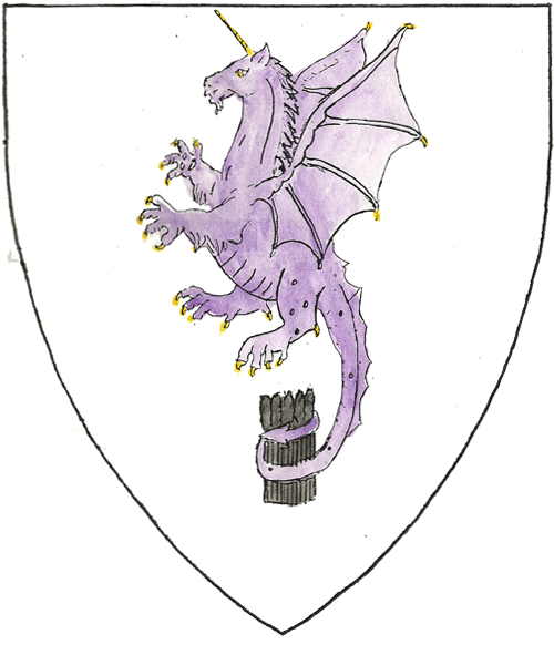 The arms of Megwyn of Glendwry