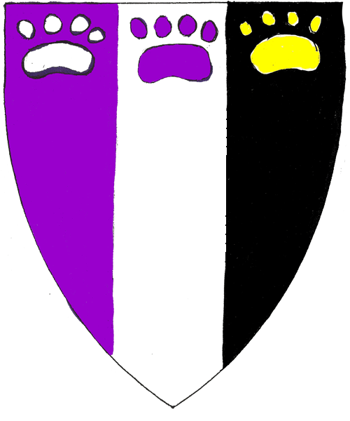 The arms of Michael Gulliver Blackrune
