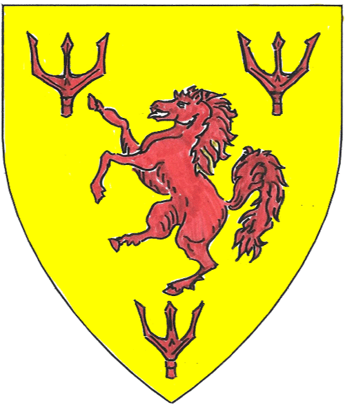 The arms of Nestor the Horse Breaker