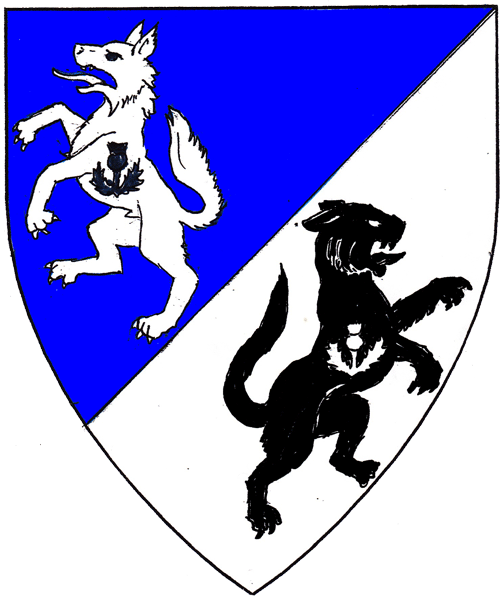 The arms of Pepper May Maxwell