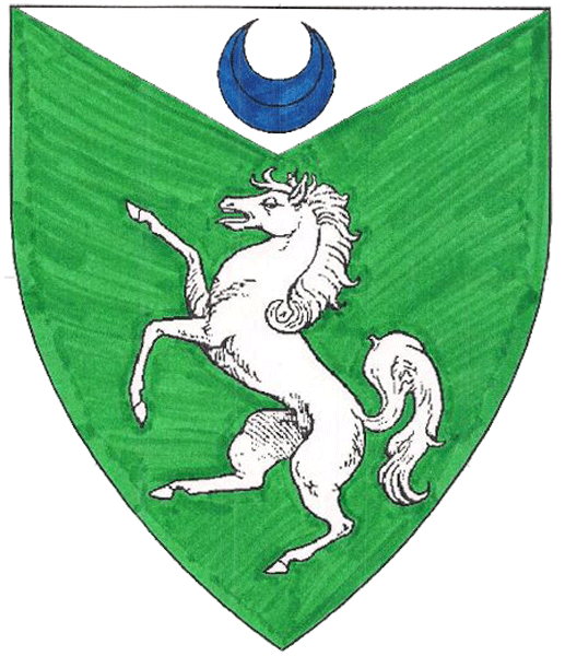 The arms of Raghnailt inghean Uí Mharcaháin