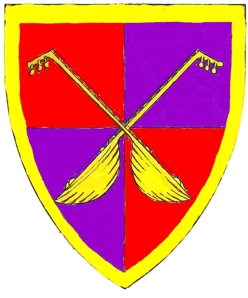 The arms of Rhiwallon the Wanderer