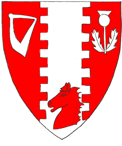 The arms of Roslynn McLarren of Scot's-Eyre