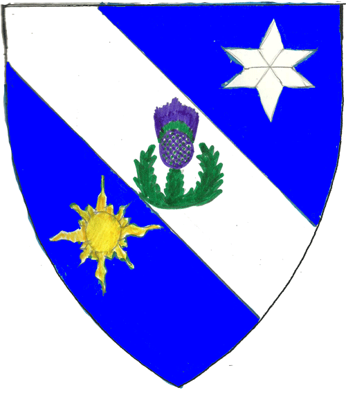 The arms of Thomasina MacGregor of Tay