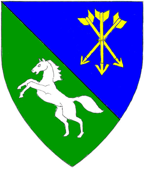 The arms of Trace atte Mounteyne Valeye