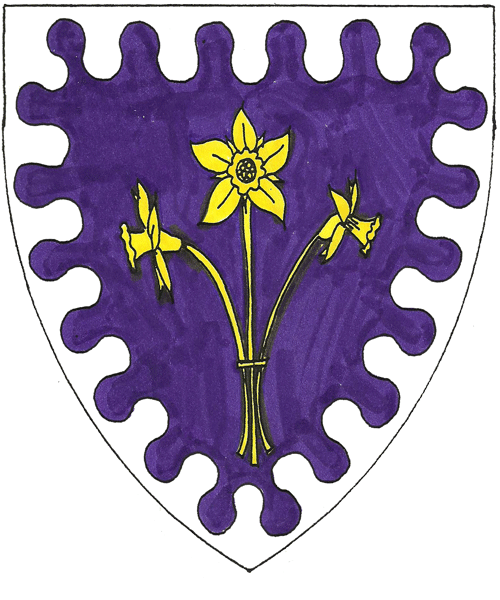 The arms of Ygraine o Gaerllion Fawr