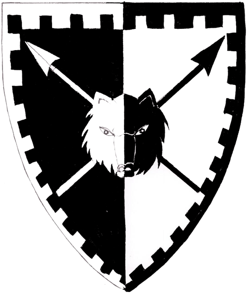 The arms of Alaric Wulfgar of Amberwood